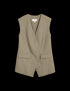 Marks & Spencer "V-Neck Button Through Longline Waistcoat"